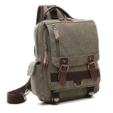 Canvas backpack Chest Shoulder Rucksack Travel Casual Sling Bag Waterproof Crossbody bag Men Women